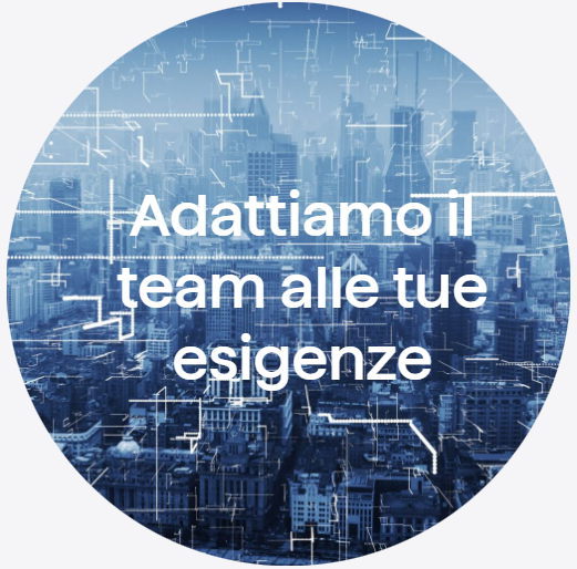 Adattiamo il team alle tue esigenze